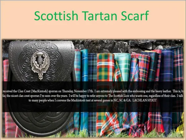 Scottish Tartan Scarf