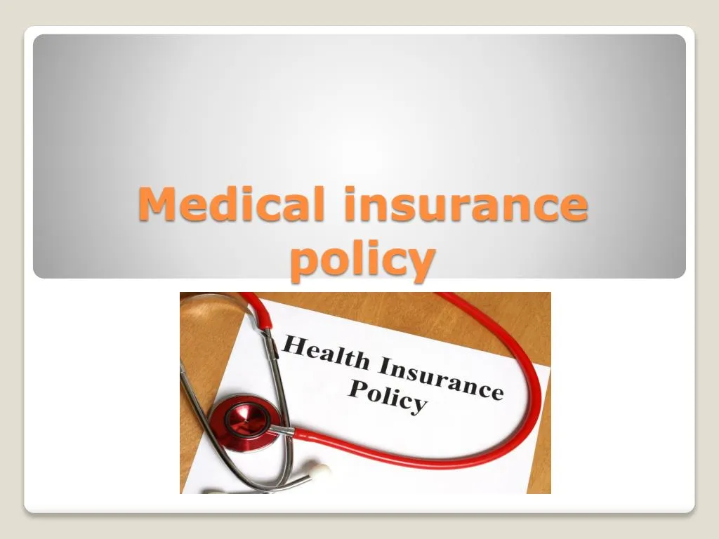 medical insurance policy