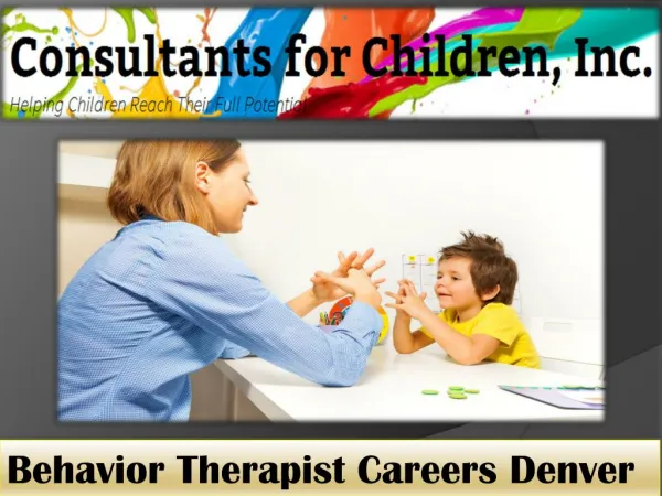 Behavior Therapist Careers Denver