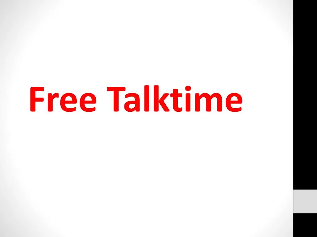 free talktime