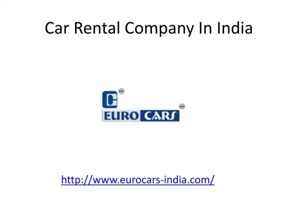 Car Rental Company In India - Euro Cars