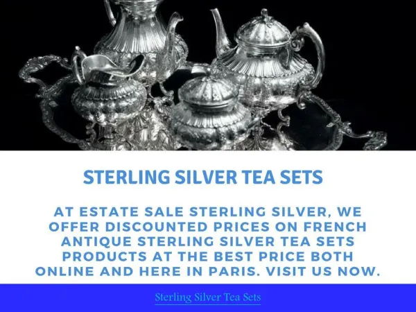 Sterling Silver Tea Sets