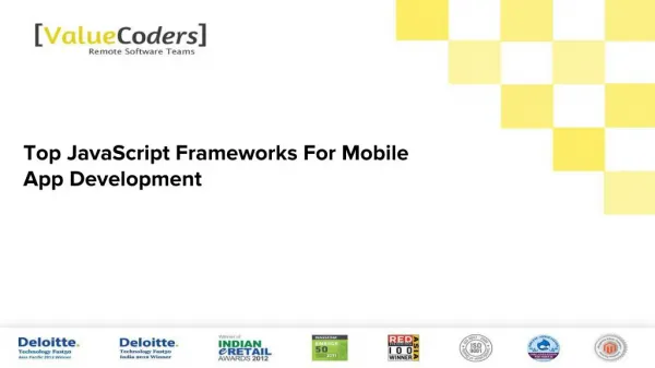9 Top JavaScript Frameworks For Mobile App Development