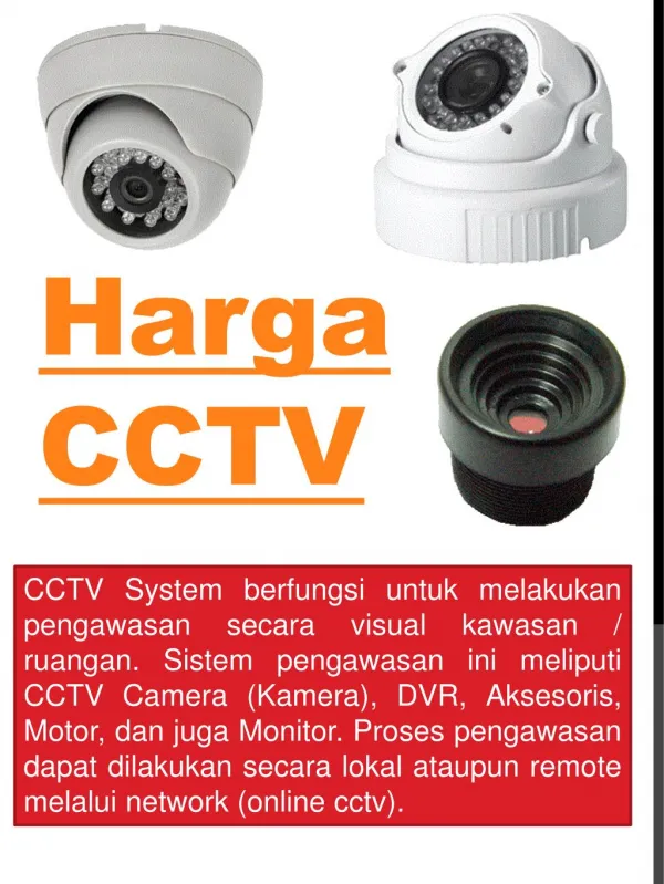 Harga CCTV Kamera