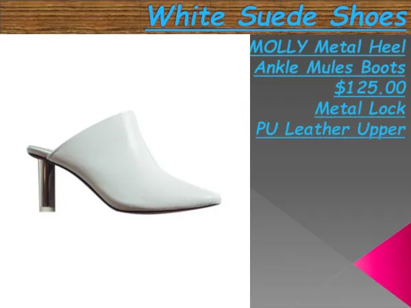White Suede Shoes
