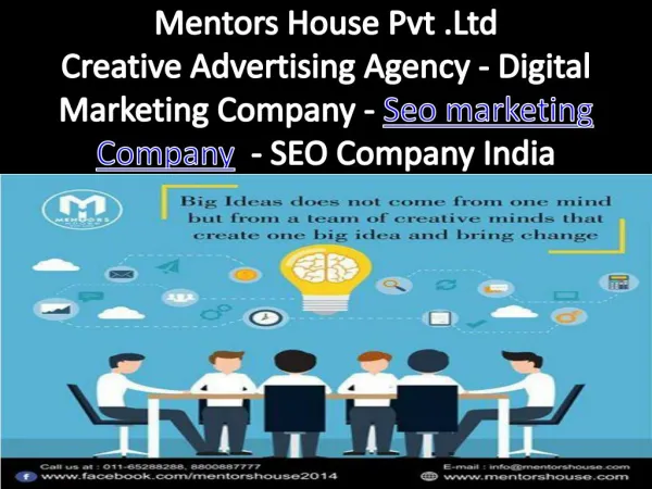 Seo Marketing Company - MentorsHouse