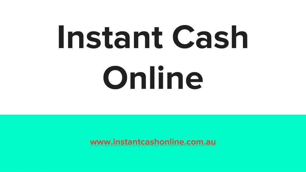 instant cash online