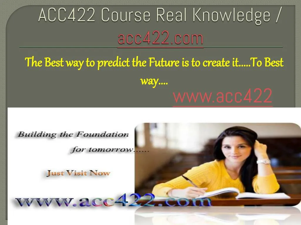 acc422 course real knowledge acc422 com