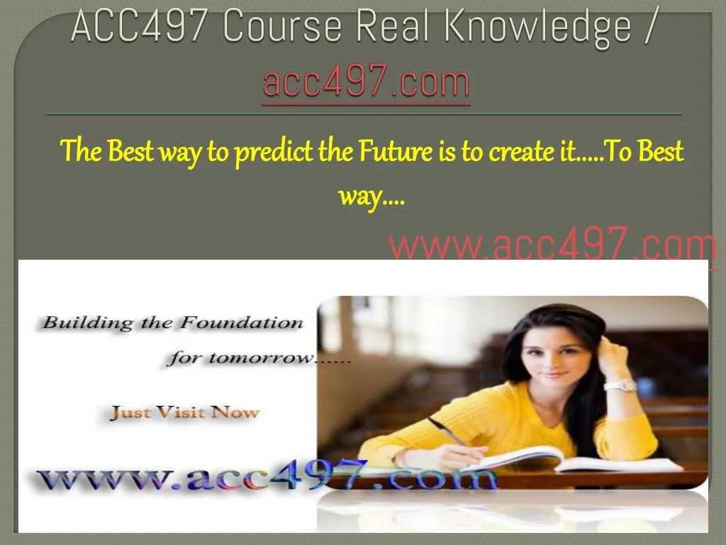 acc497 course real knowledge acc497 com