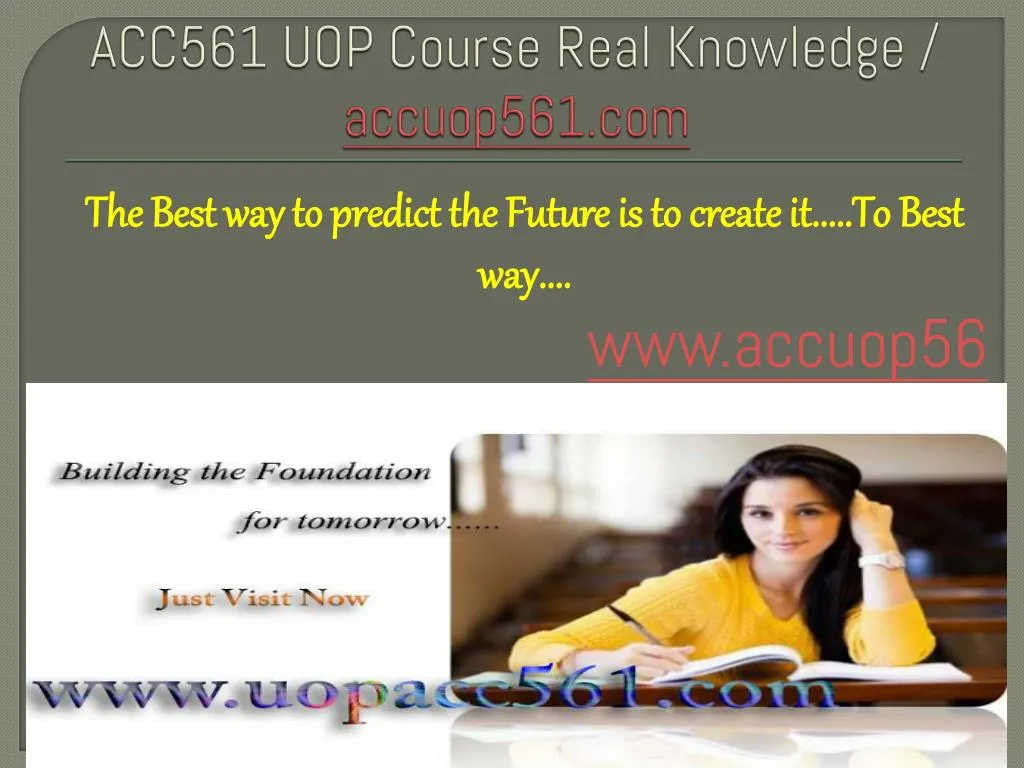 acc561 uop course real knowledge accuop561 com