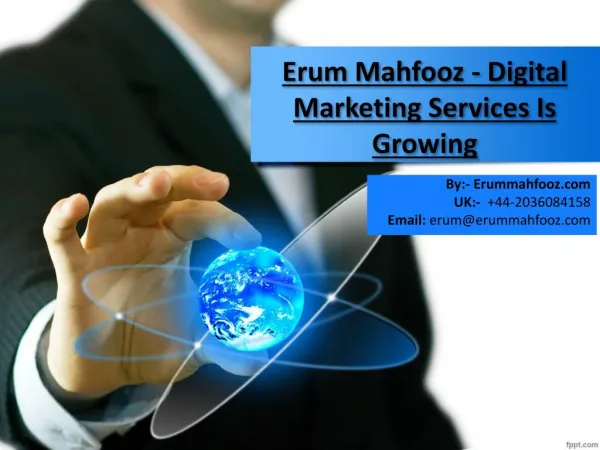 Erum Mahfooz - Digital Marketing Services Is Growing