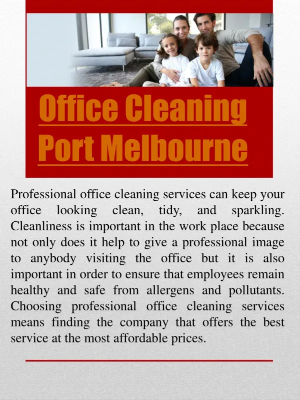 Office Cleaning South Melbourne