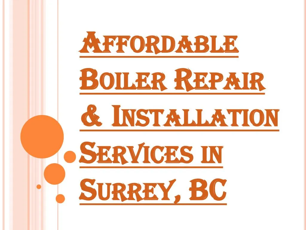 affordable boiler repair installation services in surrey bc
