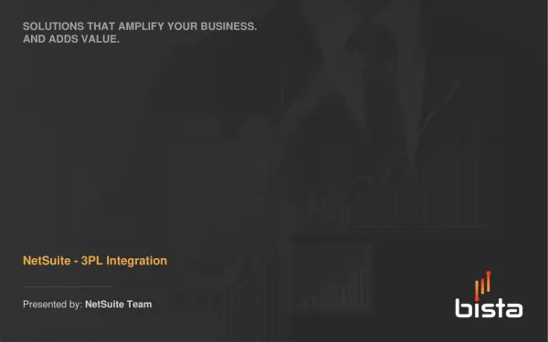 Netsuite 3PL Integration (Third Party Logistics integrated with NetSuite)
