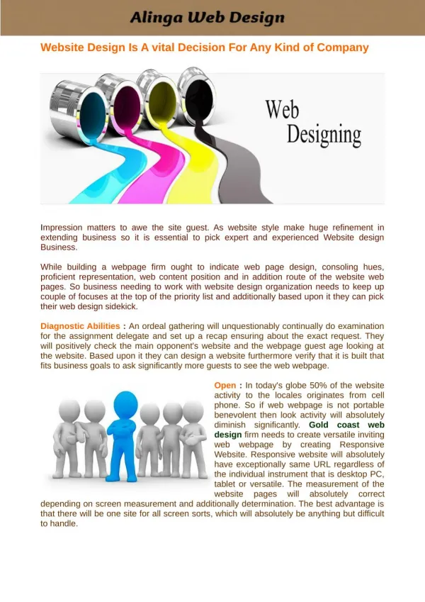 Gold Coast Web Design Company Giving Organizations at A Really Ease Rate