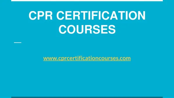 Online CPR Certification In New York