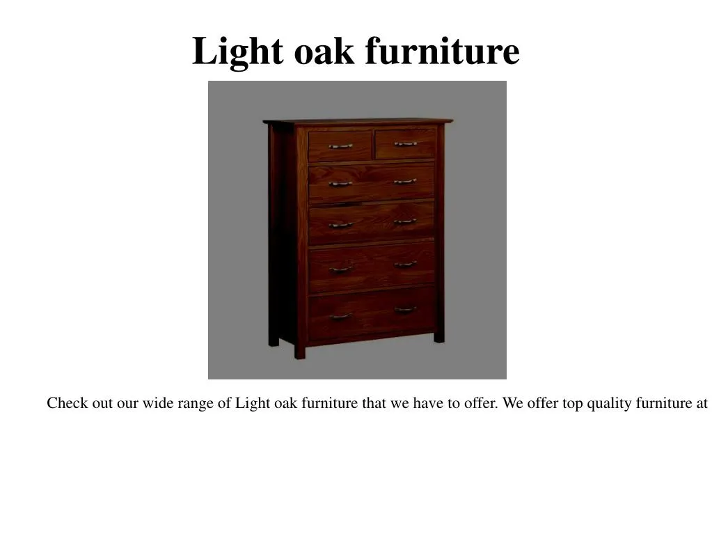 light oak furniture