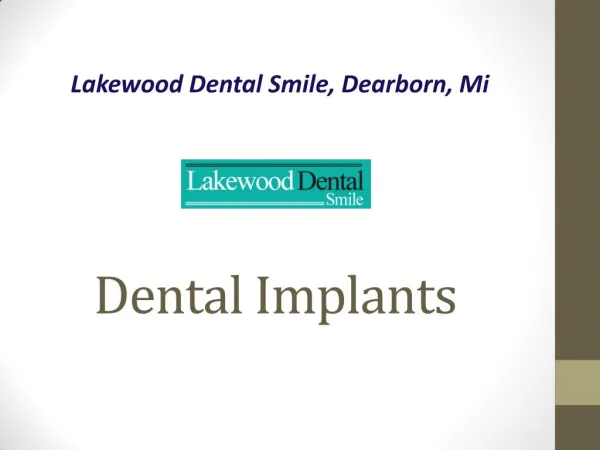 Replace Missing Teeth with Dental Implants in Dearborn, MI