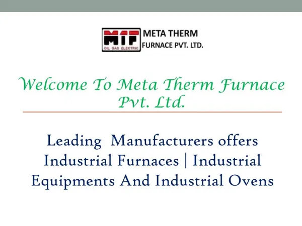 Oven Manufacturers In Mumbai