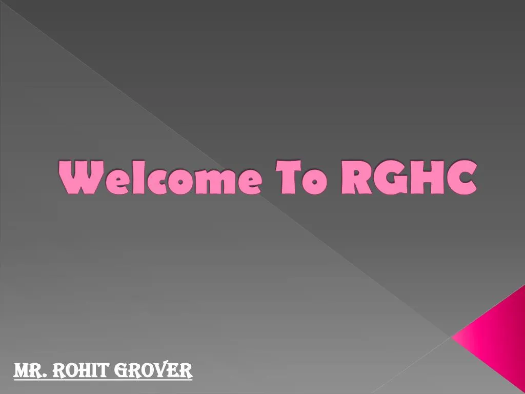 welcome to rghc