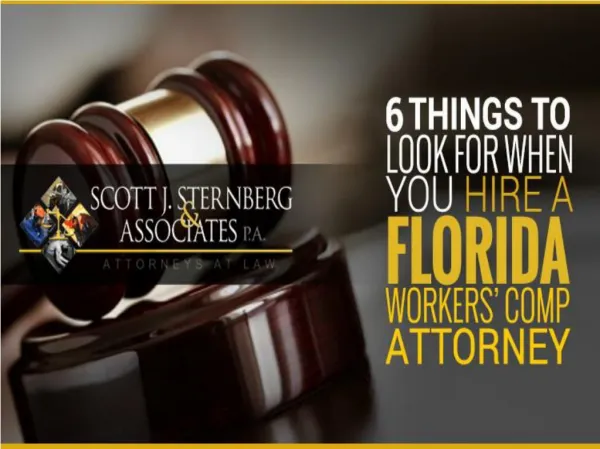 How To Hire A Florida Worker's Compensation Attorney
