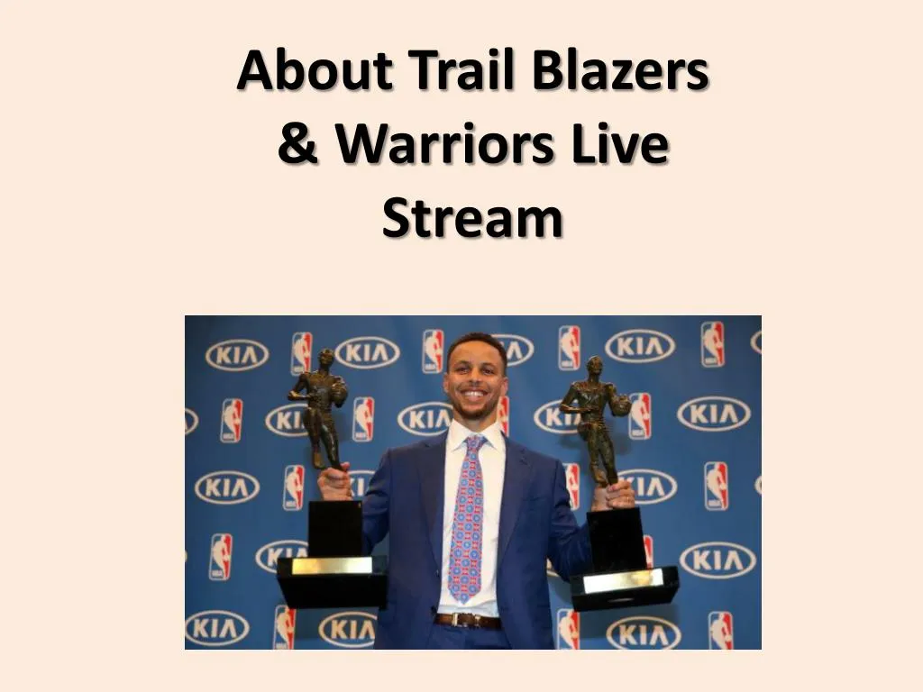 about trail blazers warriors live stream