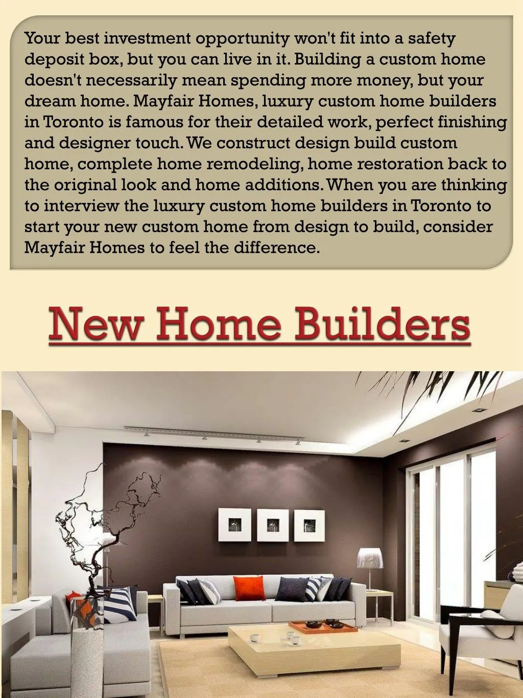 new home builders