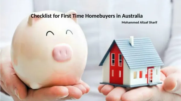 5 Tips for Homebuyers in Australia By Mohammed Altaaf Sharif