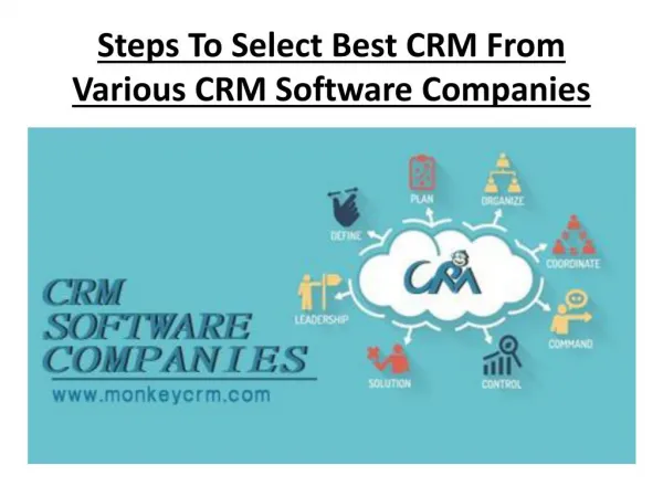 Steps To Select Best CRM From VariousCrm software companies