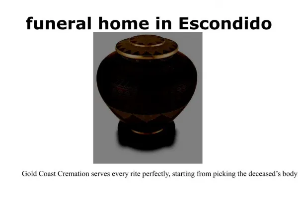 Cremation services in Escondido