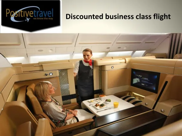 Discounted business class flight 