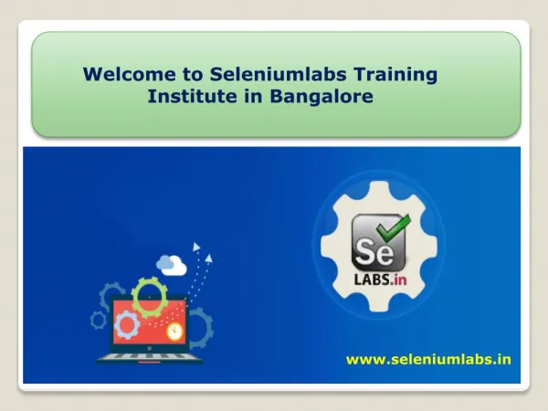 Welcome to Best Selenium Online Training Institute in Bangalore