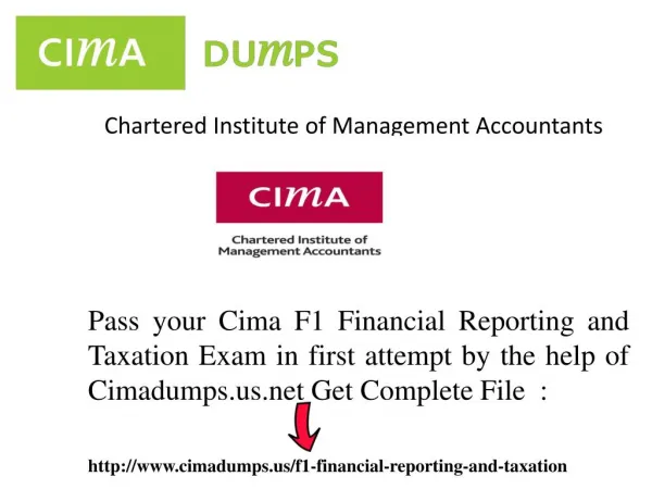 Get Easily Chartered Institute of Management Accountants-cima-f1 - exam