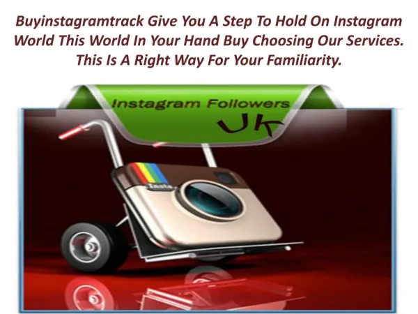 Buy Instagram Followers UK with free real likes for £1.99