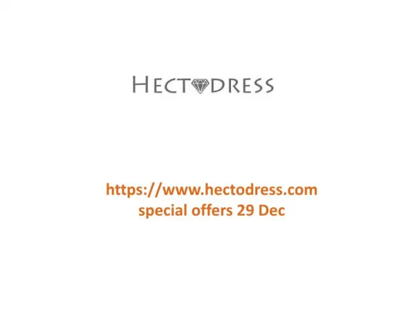 www.hectodress.com special offers 29 Dec