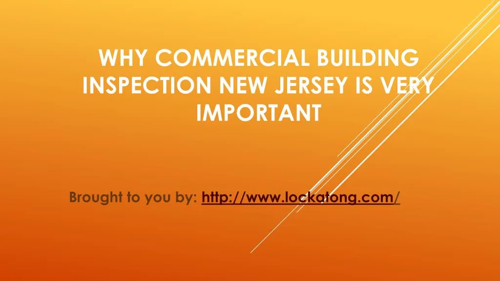 why commercial building inspection new jersey is very important