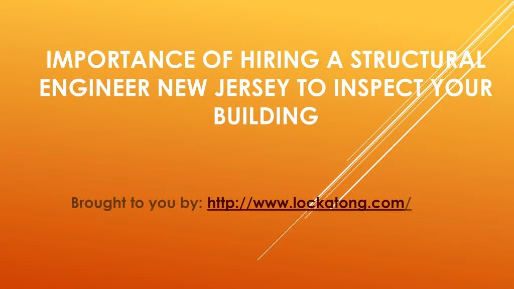 importance of hiring a structural engineer new jersey to inspect your building