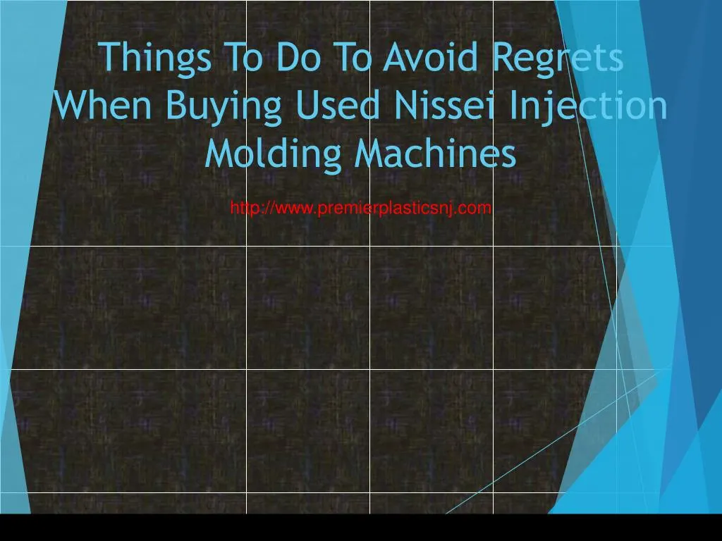 things to do to avoid regrets when buying used nissei injection molding machines