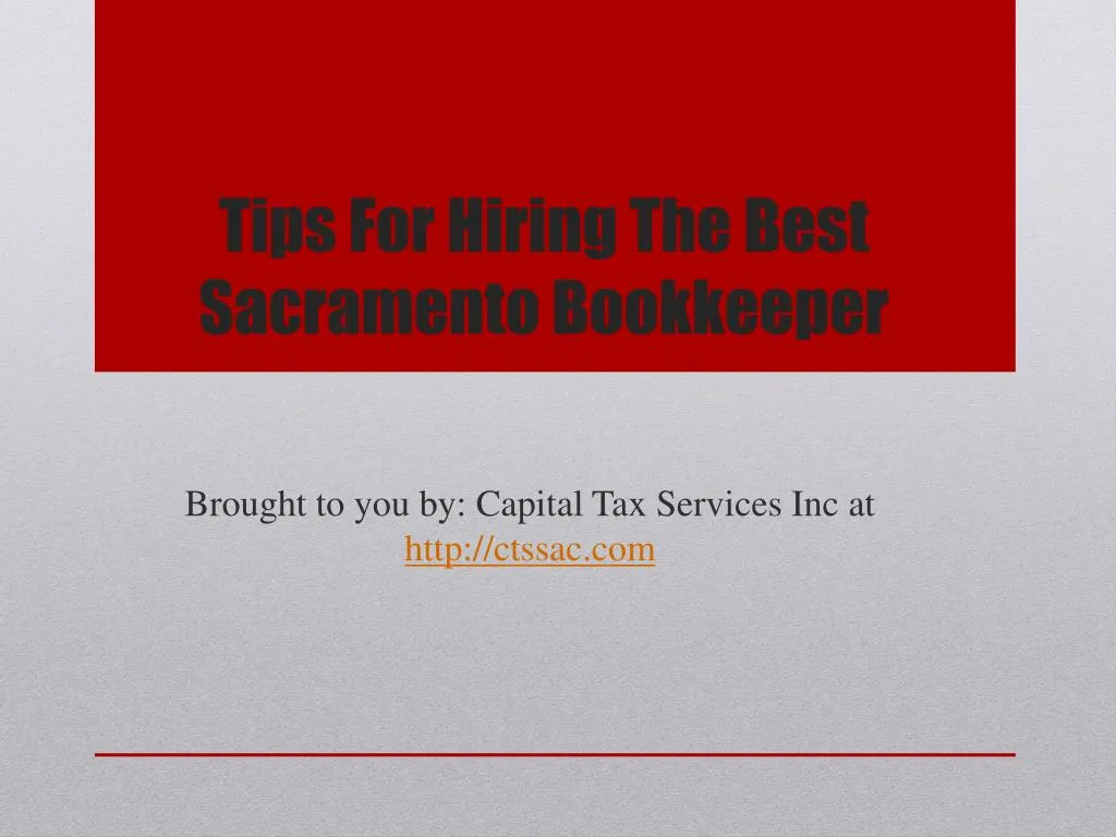 tips for hiring the best sacramento bookkeeper