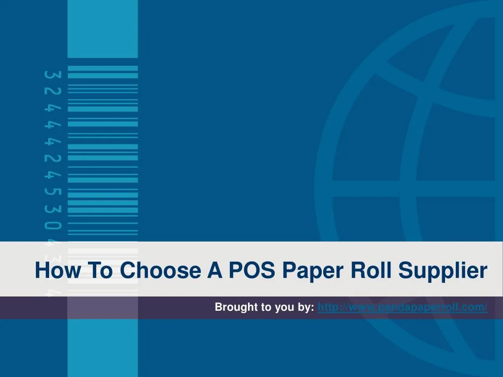 how to choose a pos paper roll supplier