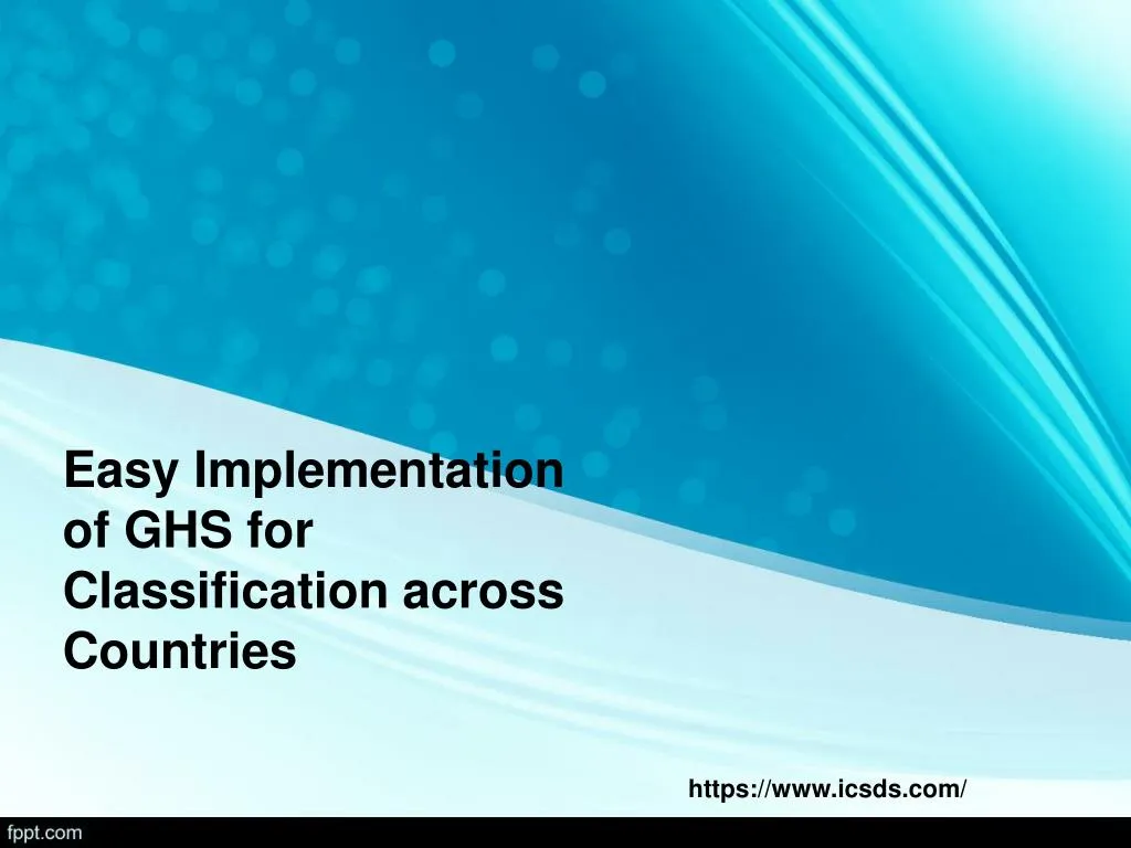 easy implementation of ghs for classification across countries
