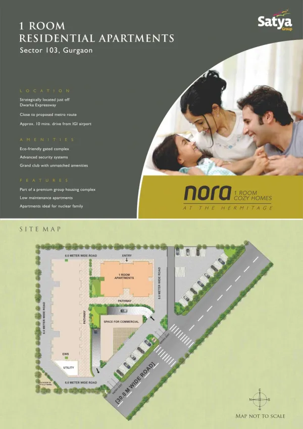 Nora - 1BHK Studio Apartment in Gurgaon