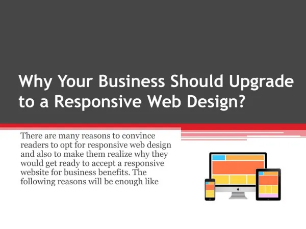Why Your Business Should Upgrade to a Responsive Web Design?
