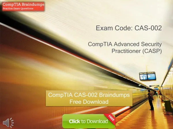 Free CAS-002 Real Exam PDF Files