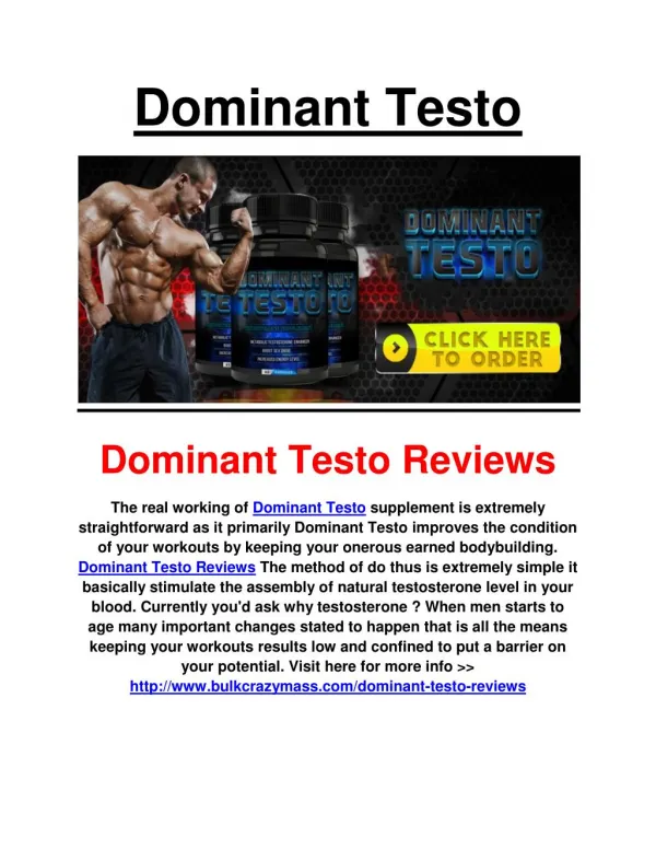 http://www.bulkcrazymass.com/dominant-testo-reviews
