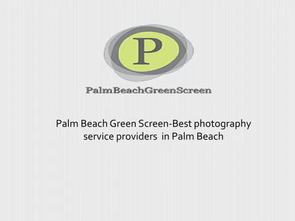 Palm Beach Green Screen-Best photography service providers in Palm Beach