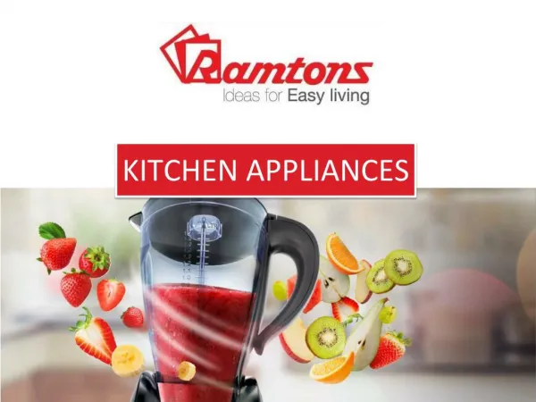 Purchase Large And Small Kitchen Appliances