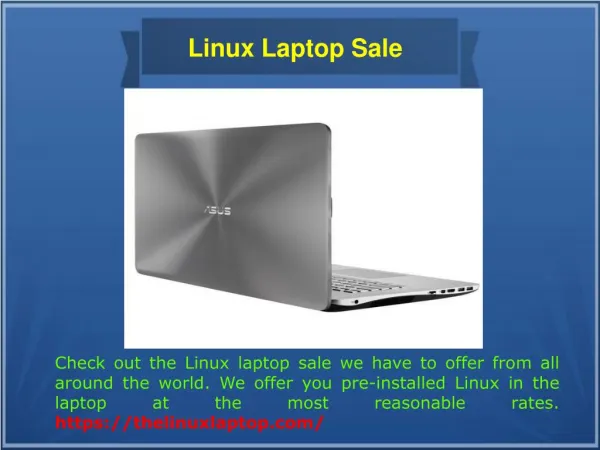 Laptop with Linux Os