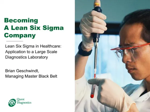 Becoming A Lean Six Sigma Company