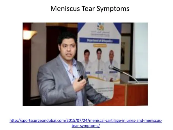 What is the meniscus tear symptoms